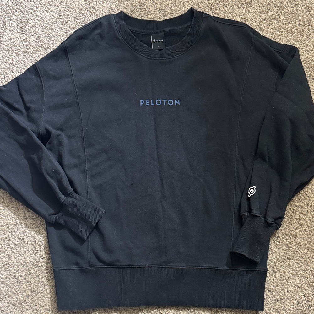Peloton Black Crewneck Sweater